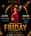Friday pre party class and social.   (35$ at door)